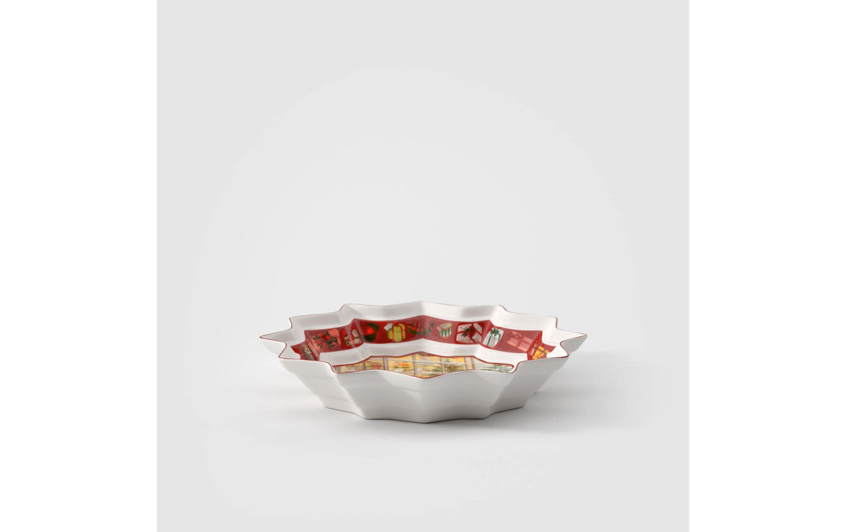 Villeroy & Boch Schale – 430 ml, Ø 25 cm, H 4,3 cm, Porzellan, Mehrfarbig