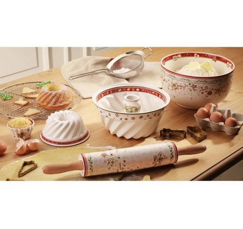 Villeroy & Boch Winter Bakery Sternschale – 800 ml, Ø 27 cm, Porzellan, Mehrfarbig, mikrowellengeeignet