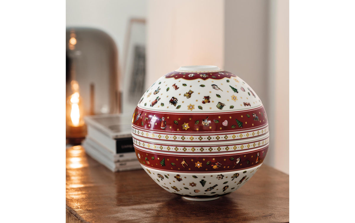 Villeroy & Boch Schale – 500 ml, Ø 24 cm, H 28,8 cm, Porzellan, Rot, spülmaschinenfest