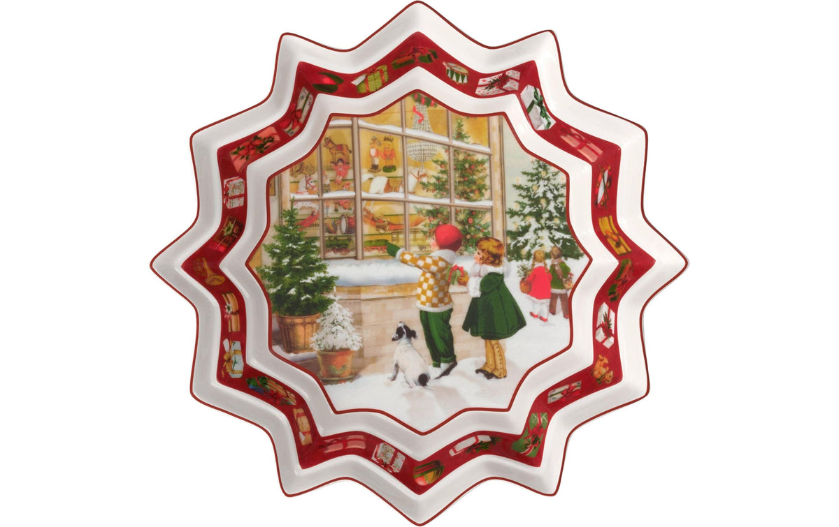 Villeroy & Boch Schale – 430 ml, Ø 25 cm, H 4,3 cm, Porzellan, Mehrfarbig