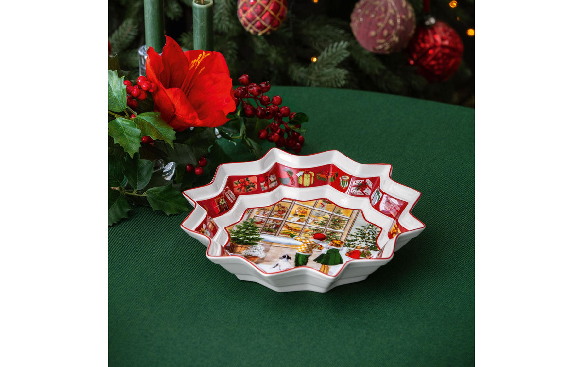 Villeroy & Boch Schale – 430 ml, Ø 25 cm, H 4,3 cm, Porzellan, Mehrfarbig