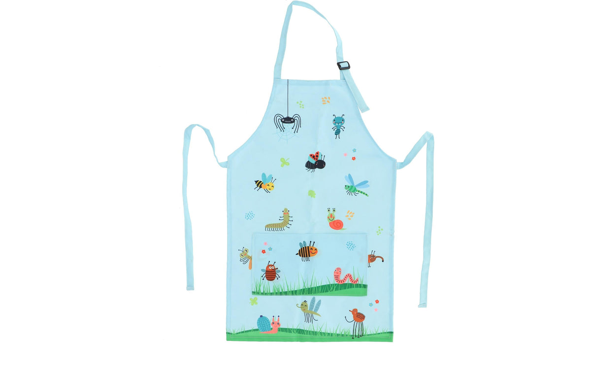 Esschert Design Kinderschürze 0,5 × 34,5 × 56,5 cm, Polyester, Blau