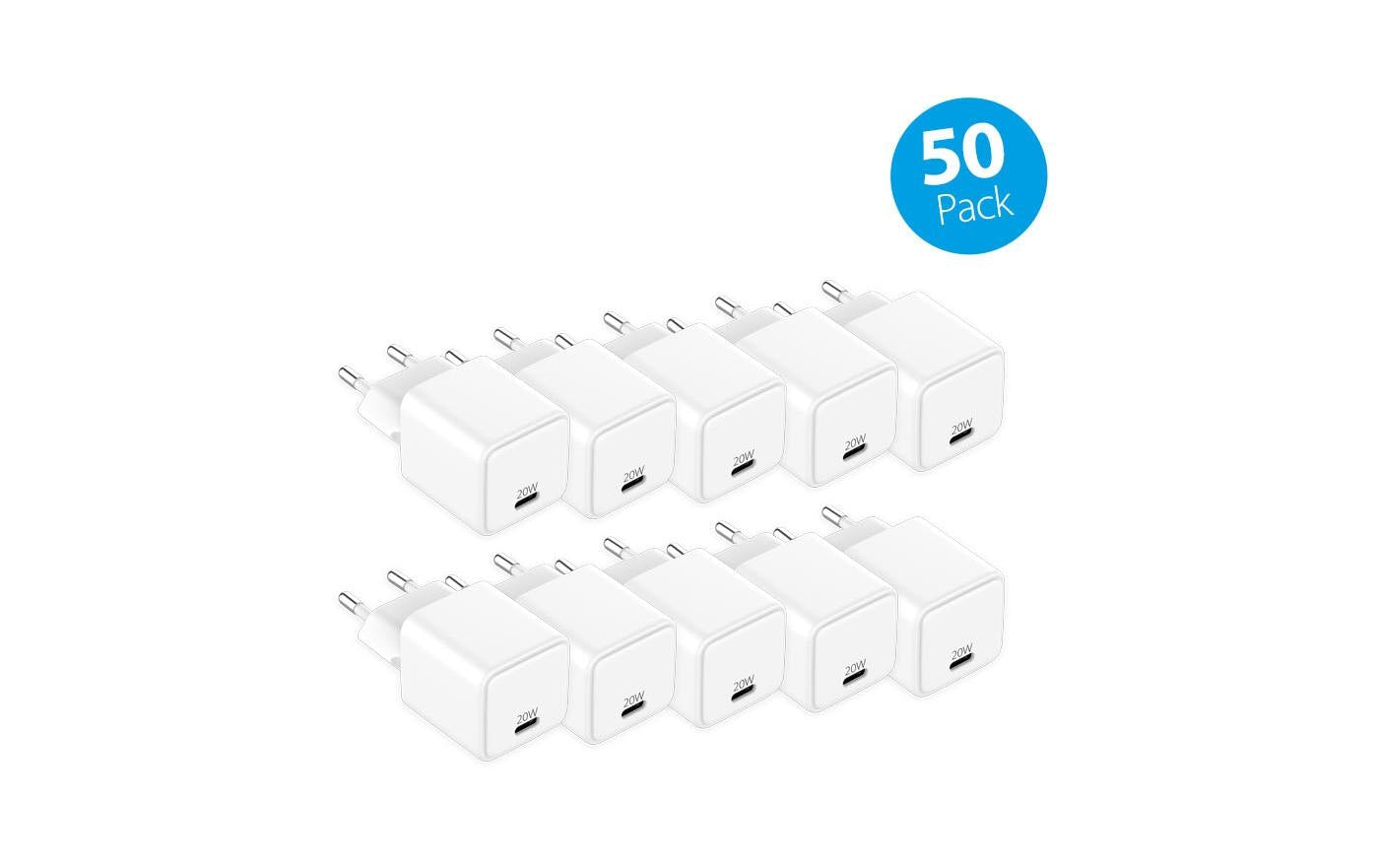 LMP USB-Ladegerät 20 W – USB-C×1 – PD, QC 3.0, GaN – Weiss