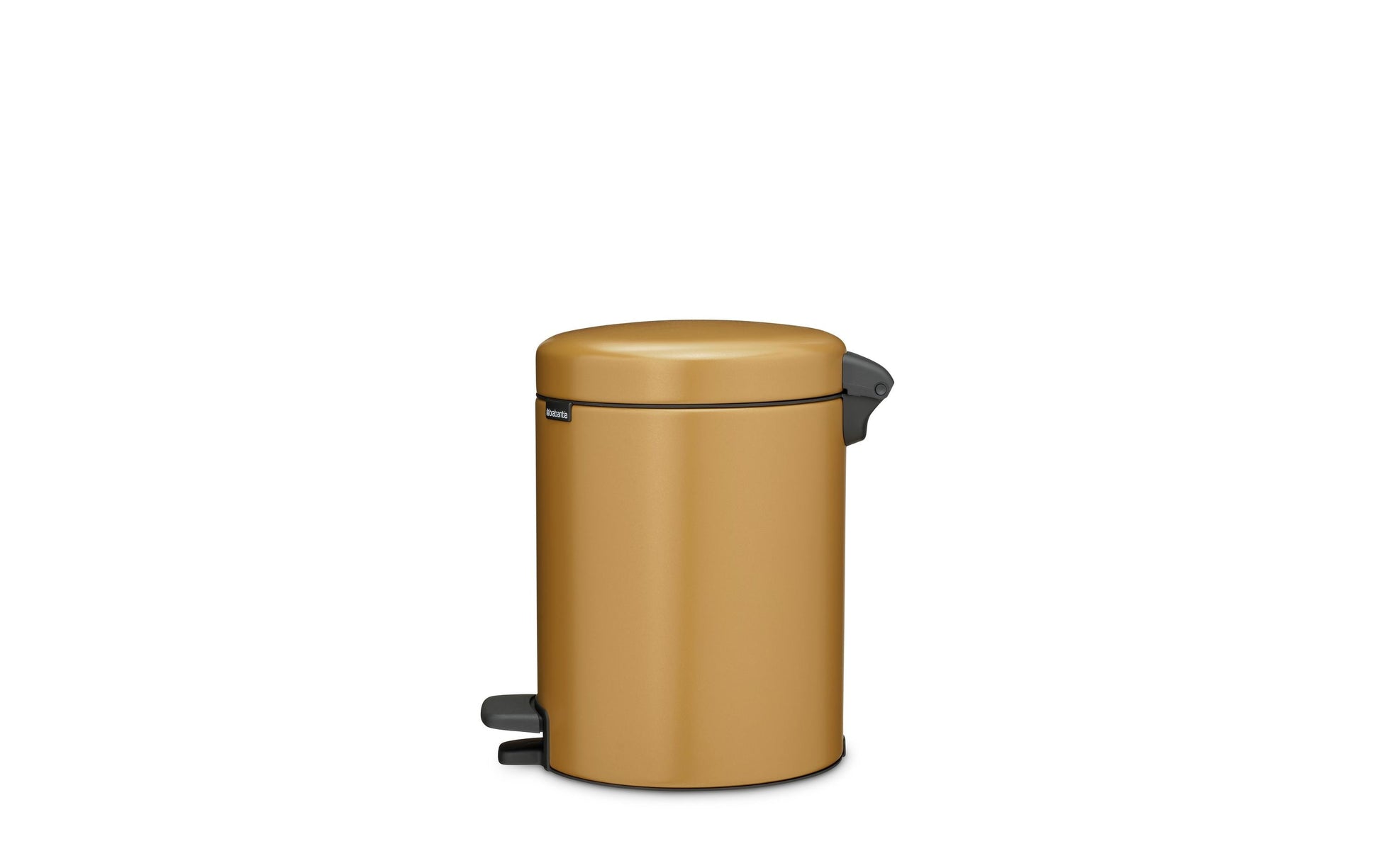 Brabantia NewIcon Treteimer – 5 l – Edelstahl, Rund – Gold