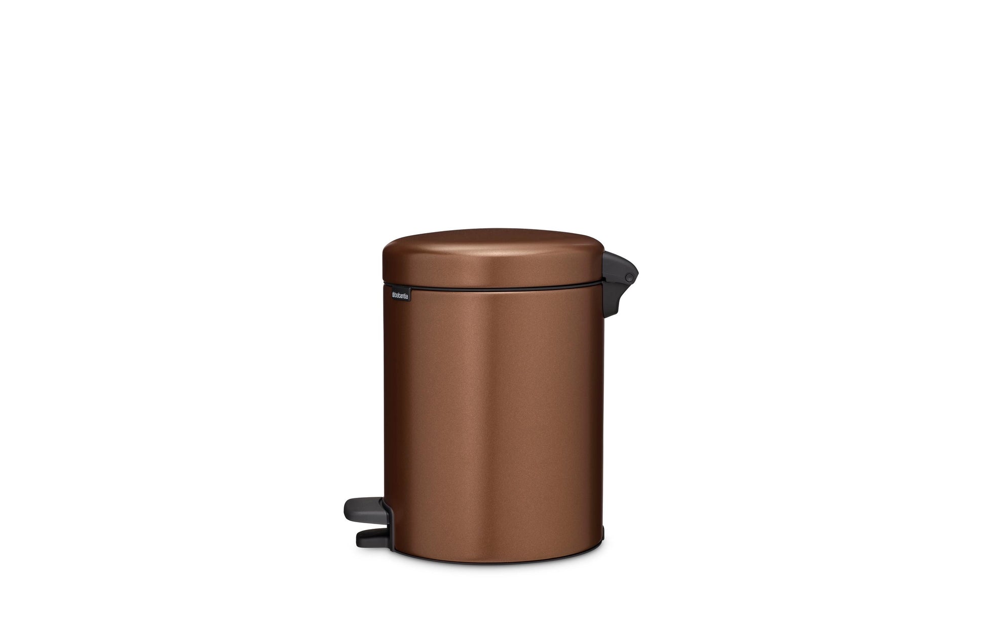Brabantia NewIcon Treteimer – 5 l – Edelstahl, rund – Bronze