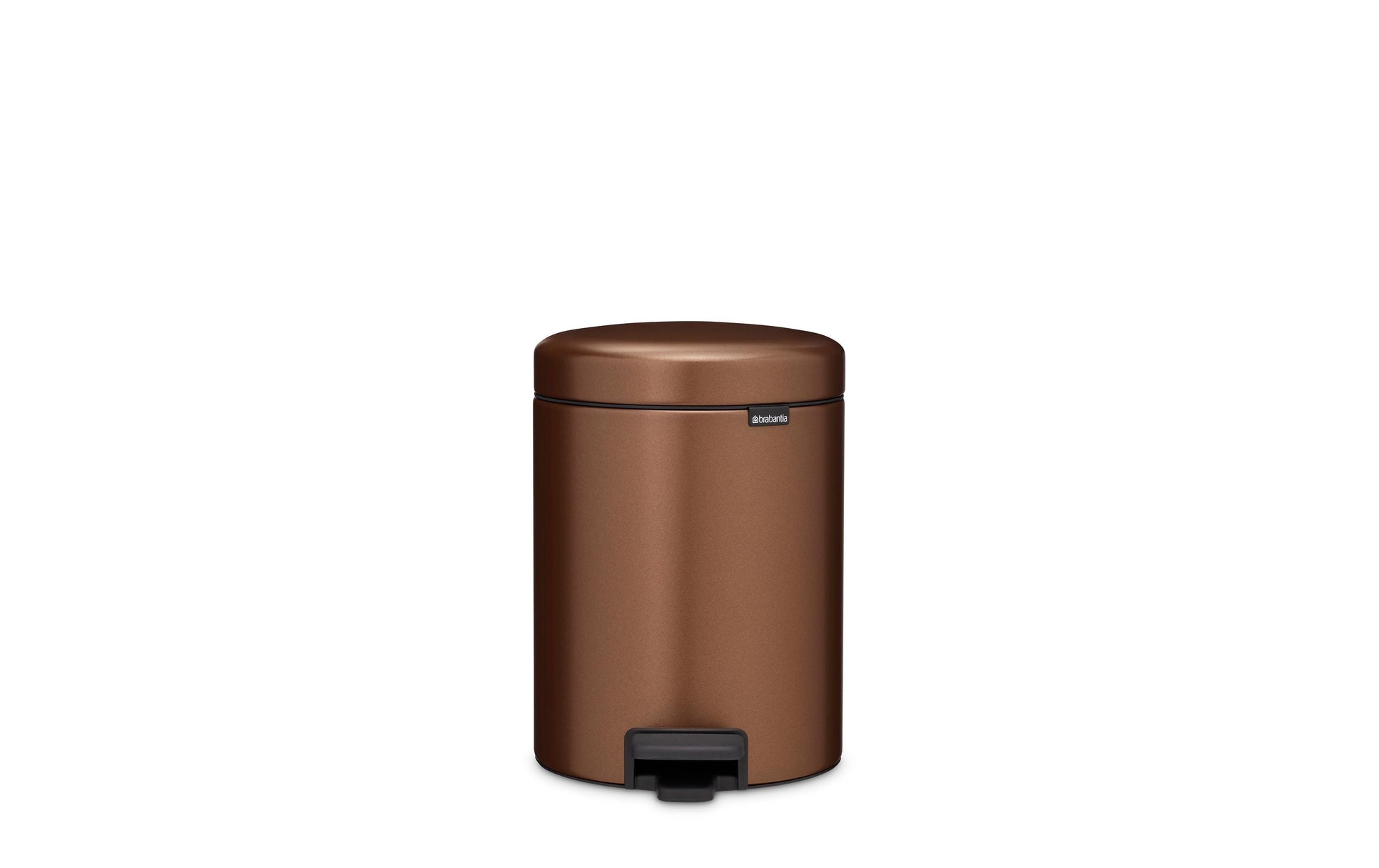 Brabantia NewIcon Treteimer – 5 l – Edelstahl, rund – Bronze