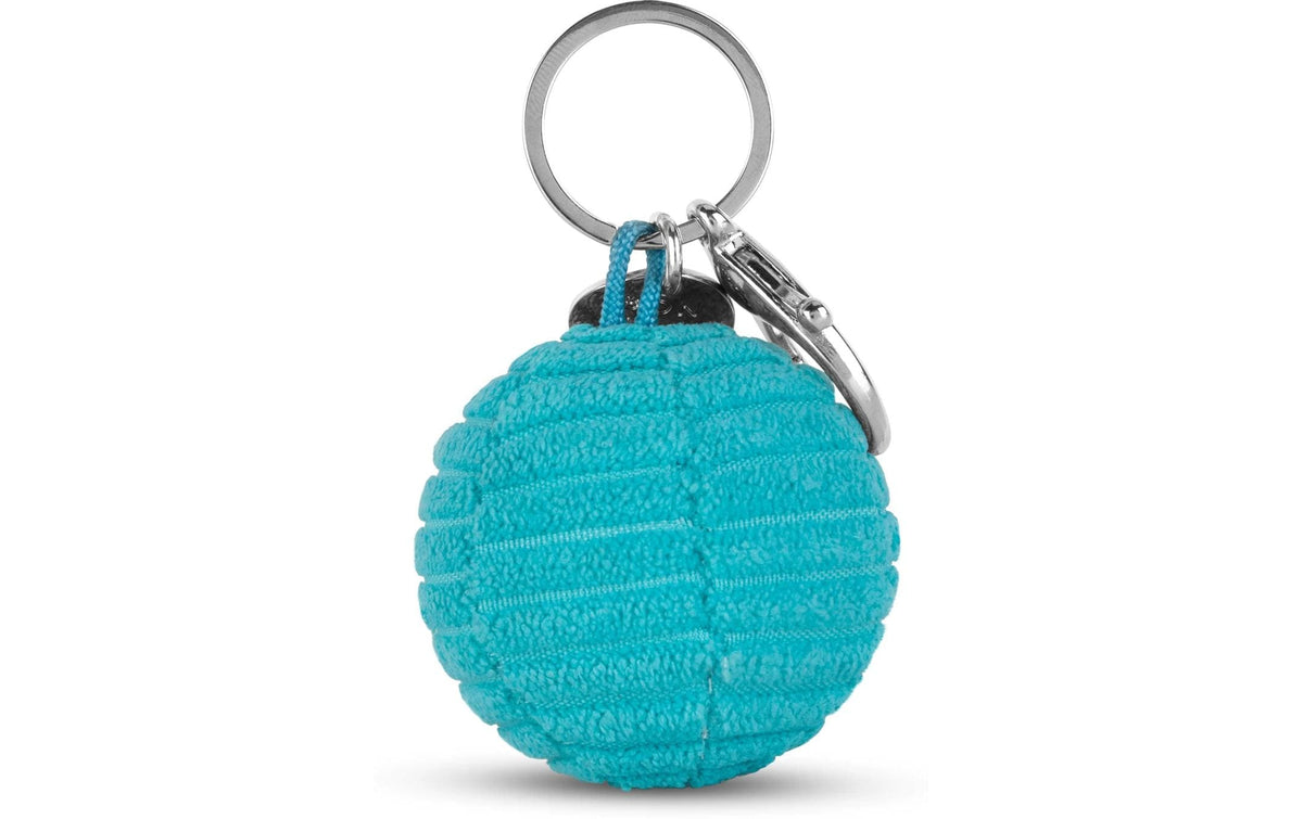 Bon ton toys Schlüsselanhänger Smiley ECO Kordsamt, Türkis, Ø 4,5 cm