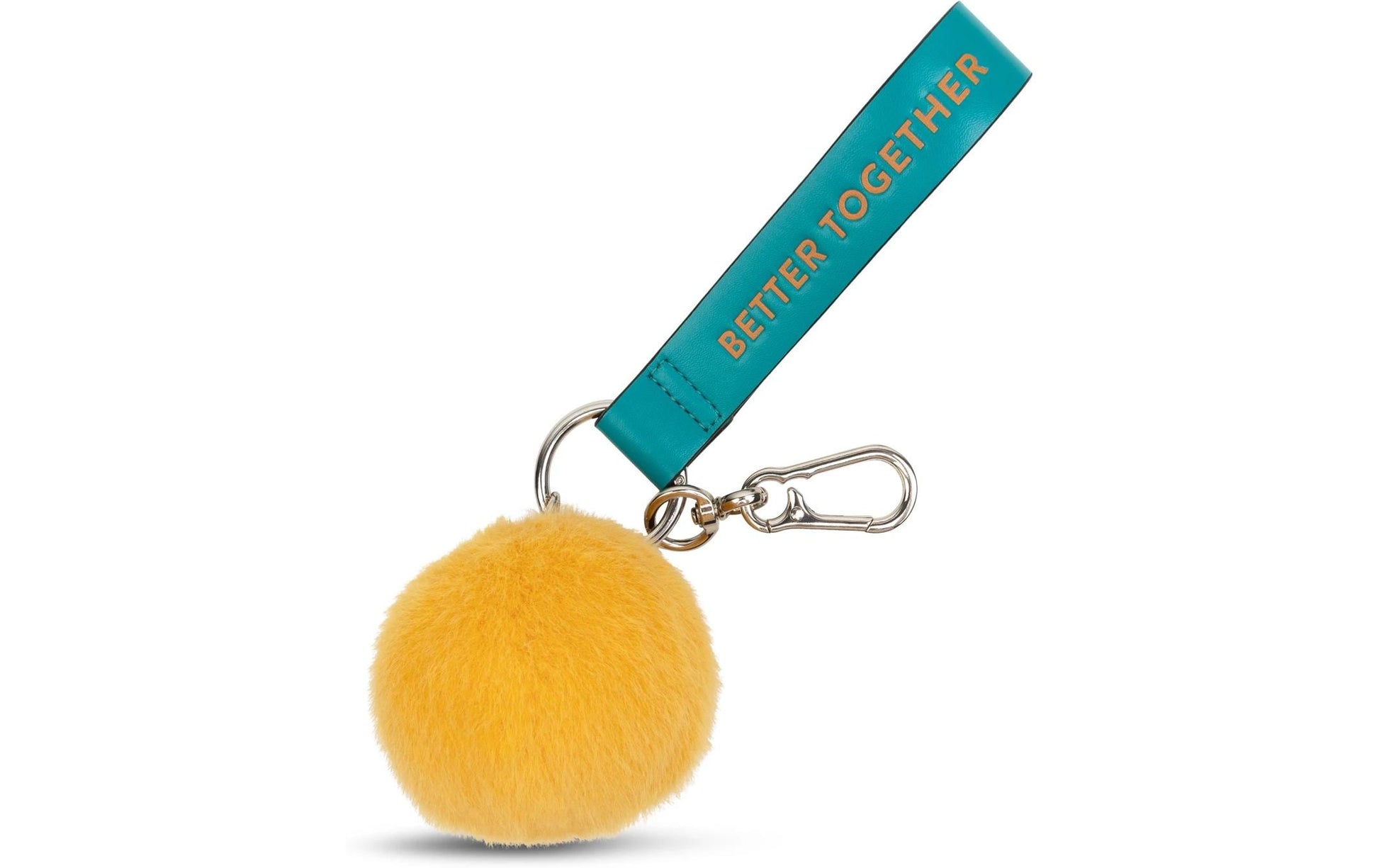 Bon ton toys Schlüsselanhänger ECO Fuzzy Smiley – Gelb, 70 mm