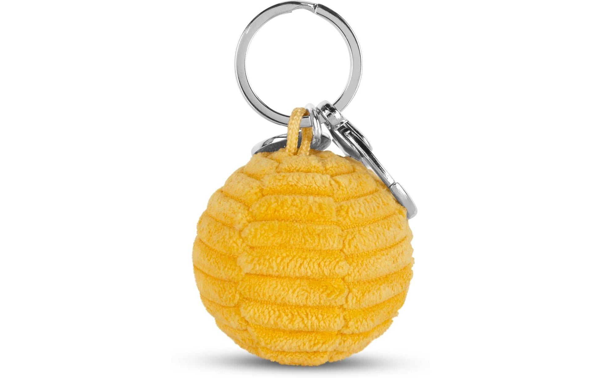 Bon ton toys Schlüsselanhänger Smiley ECO Kordsamt, Gelb, Ø 45 mm