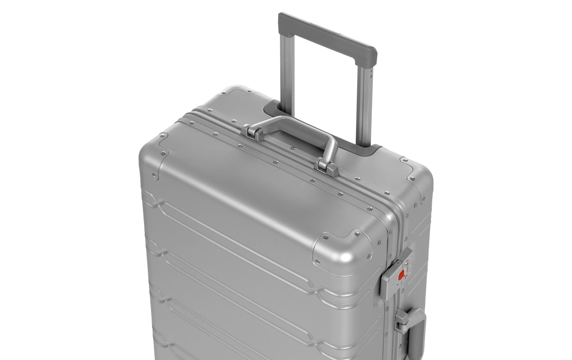 Koor Hartschalen-Trolley, 63 L, 4 Rollen, TSA-Schloss, Aluminium, Silber, 41 × 60 × 25,5 cm