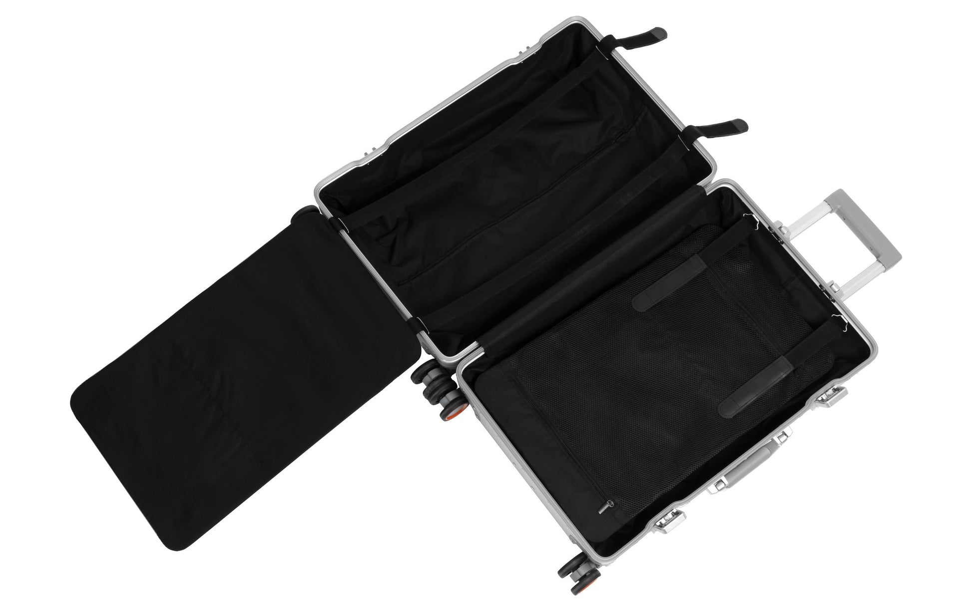 Koor WL – Hartschalen-Trolley, 95 l, 4 Rollen, TSA-Schloss, Aluminium, Silber, 47 × 71 × 28,5 cm