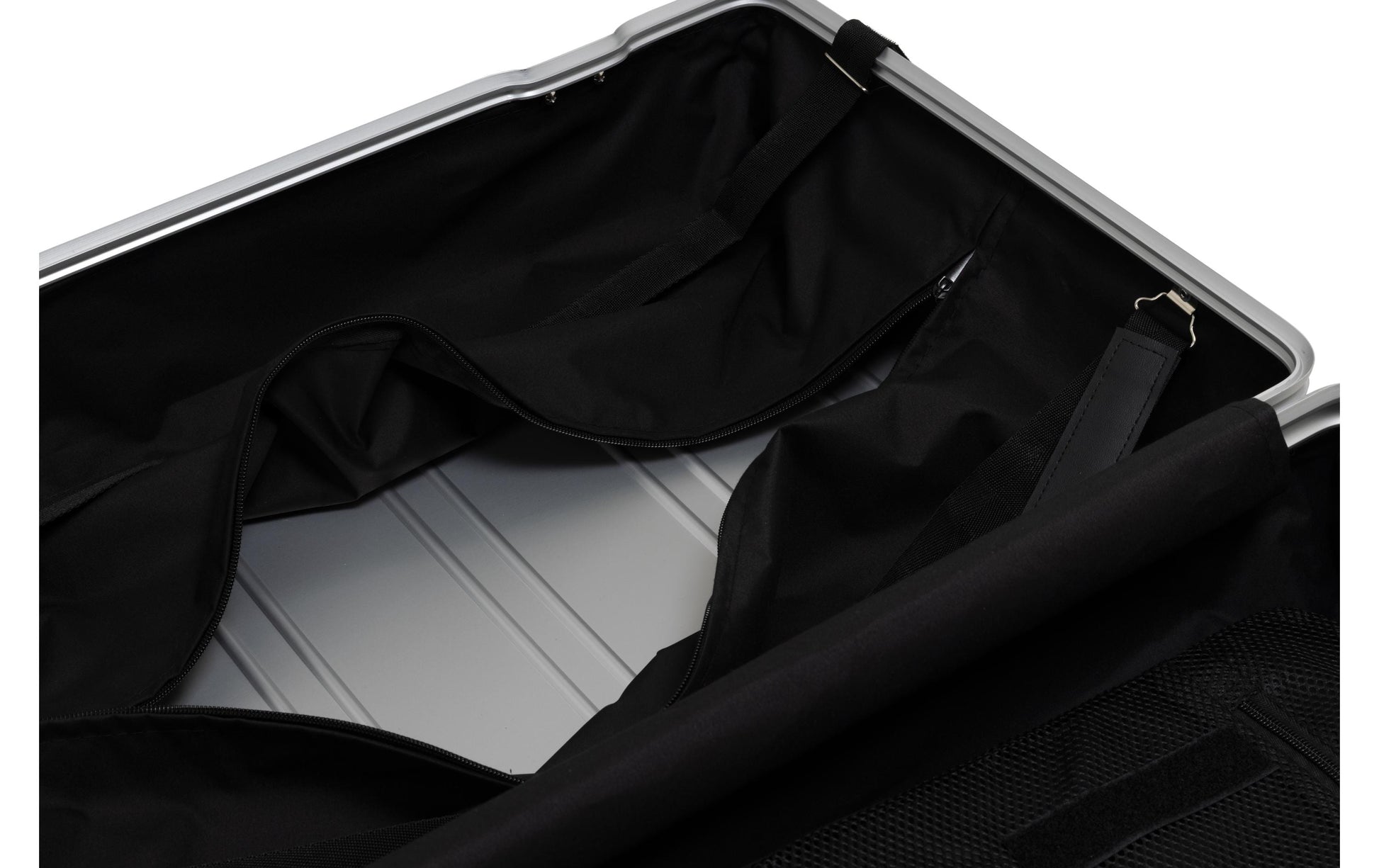 Koor Hartschalen-Trolley, 63 L, 4 Rollen, TSA-Schloss, Aluminium, Silber, 41 × 60 × 25,5 cm