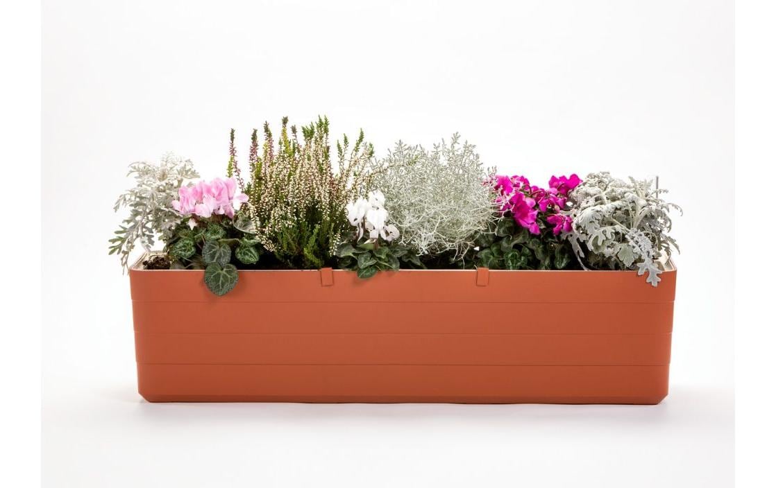 Plastia Bewässerungskasten – 59 × 19,7 × 19,5 cm – Kunststoff, Braun