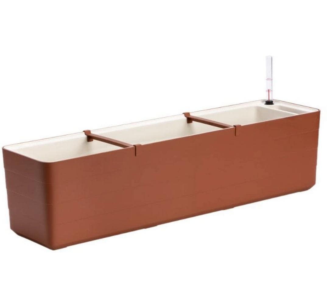 Plastia Bewässerungskasten – 78 × 19,7 × 19,5 cm – Kunststoff, Braun
