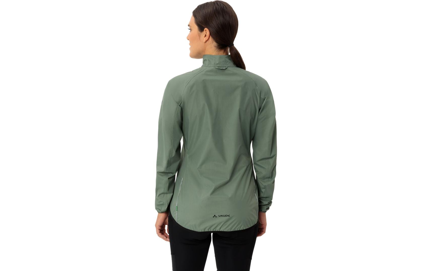 Vaude Regenjacke Drop III – 42 – Agave, Polyester/PU-Membran, Wasserdicht, Atmungsaktiv, Slim Fit