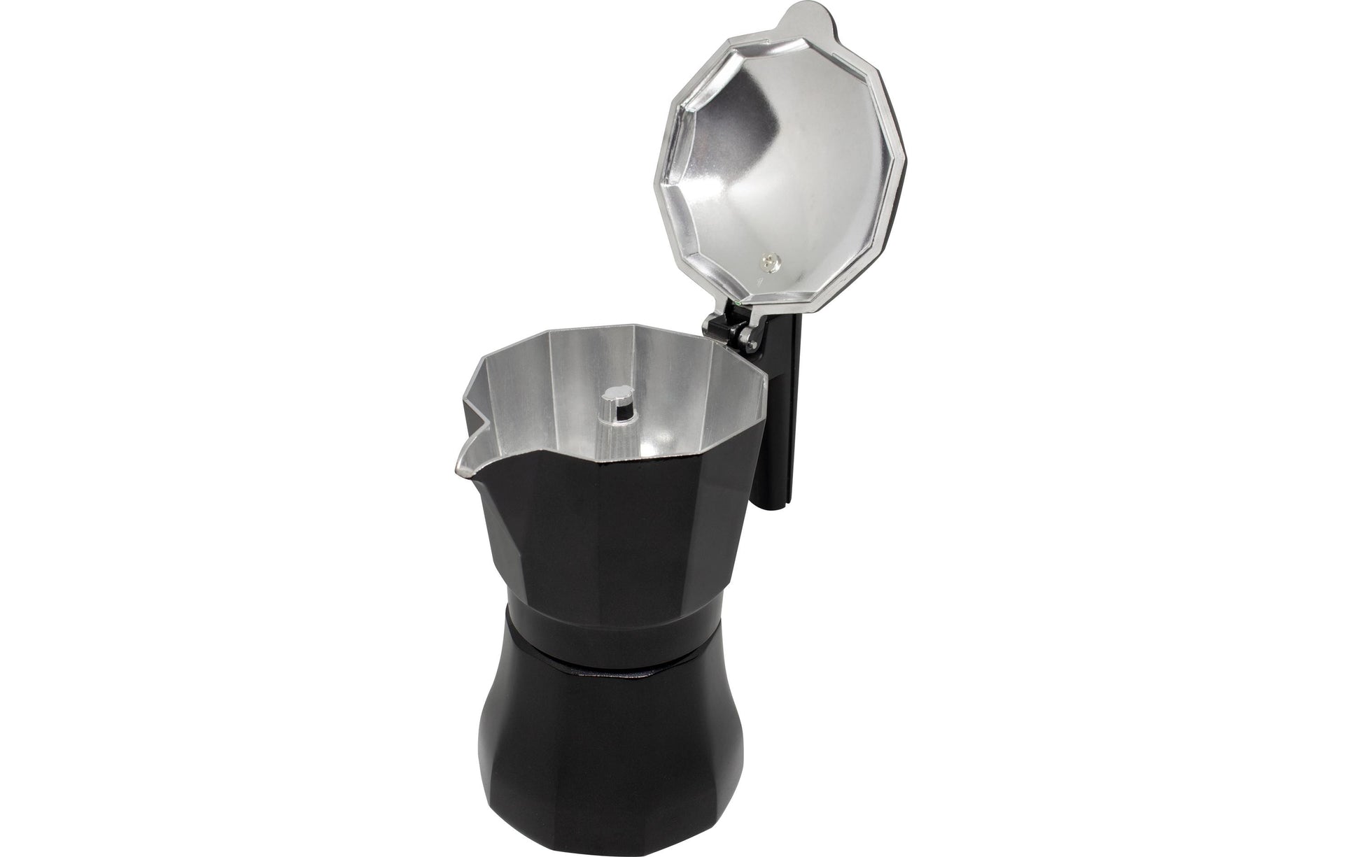 Eurotrail Kochtopf Havana Percolator 3 – 0,2 l, Aluminium, für Induktion, Schwarz
