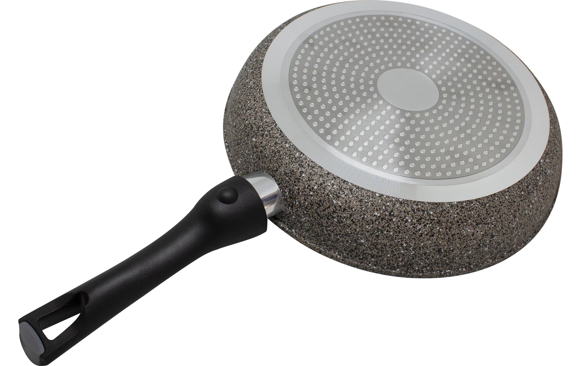 Eurotrail Fonduepfanne – Ø 24 cm, Aluminium/Kunststoff/Stahl, Grau