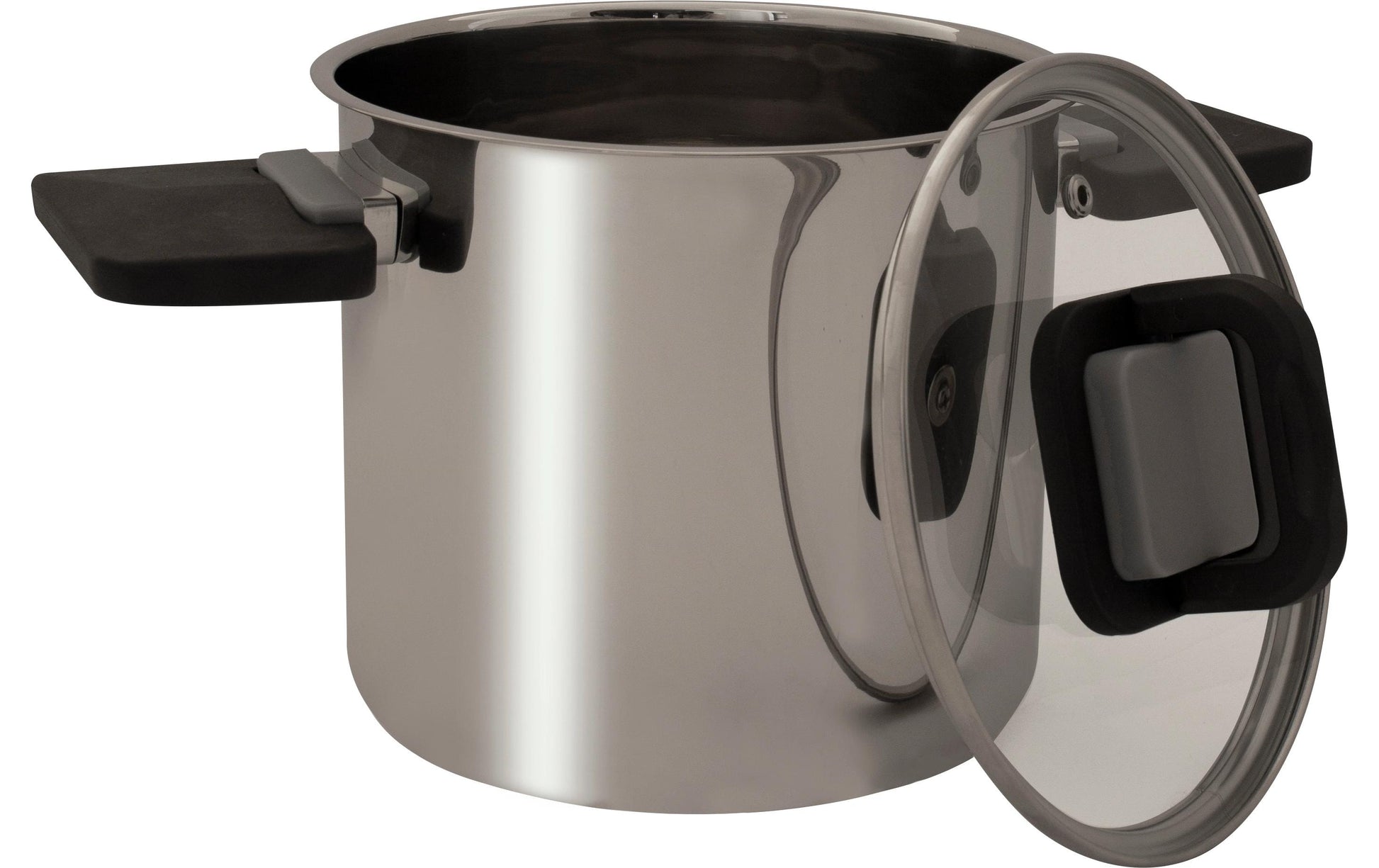Eurotrail Kochtopf Dublin XL – 5 l, Ø 22 cm, Edelstahl, Grau