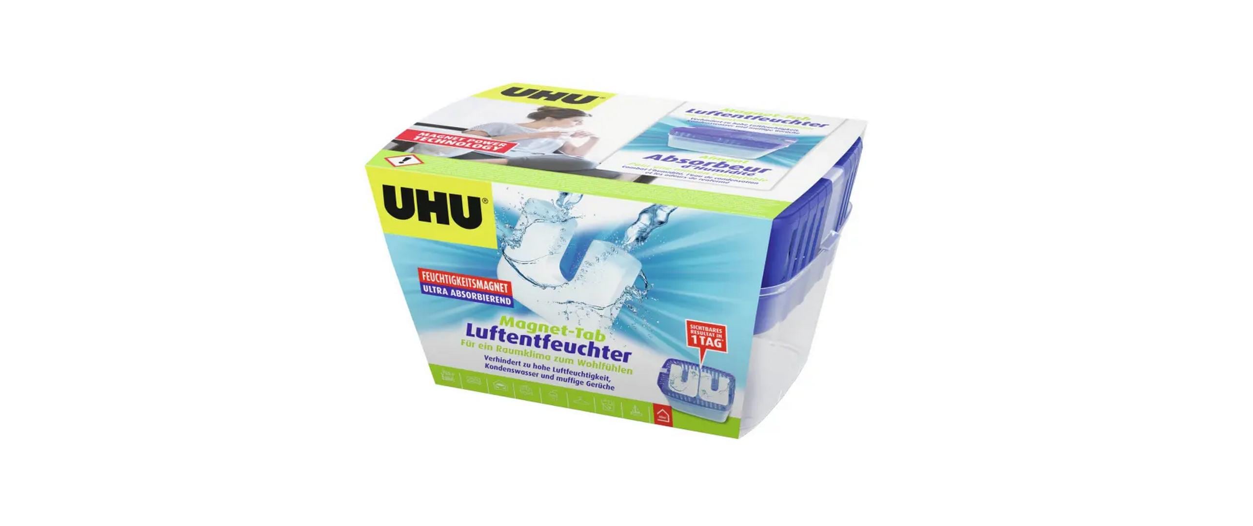 UHU Luftentfeuchter – 0,1 L/24 h, Tank 0,7 l