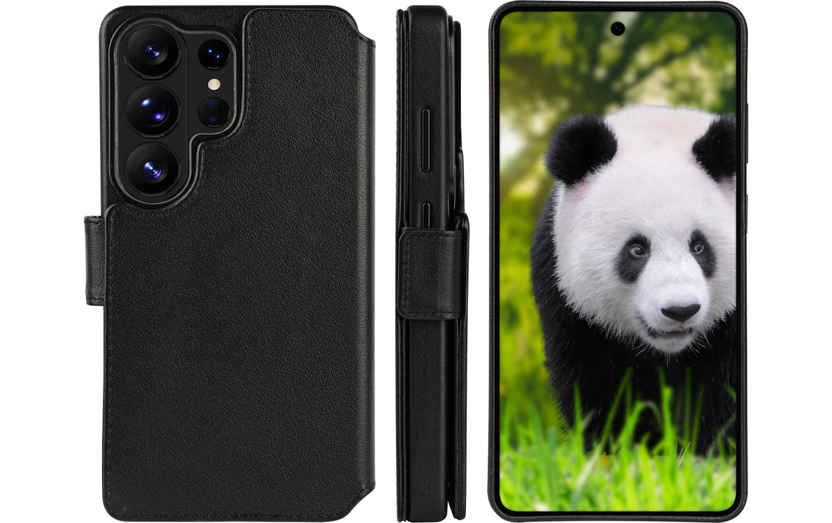 Dbramante1928 Lynge Qi2 Wallethülle – für Samsung Galaxy S26 Ultra, Kunststoff, Schwarz, GRS-zertifiziert