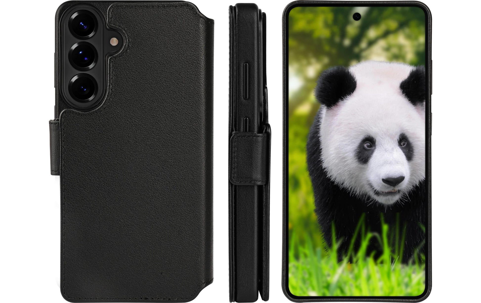 Dbramante1928 Lynge Qi2 Wallethülle – für Samsung Galaxy S26, mit Kartenfach, Schwarz, GRS-zertifiziert