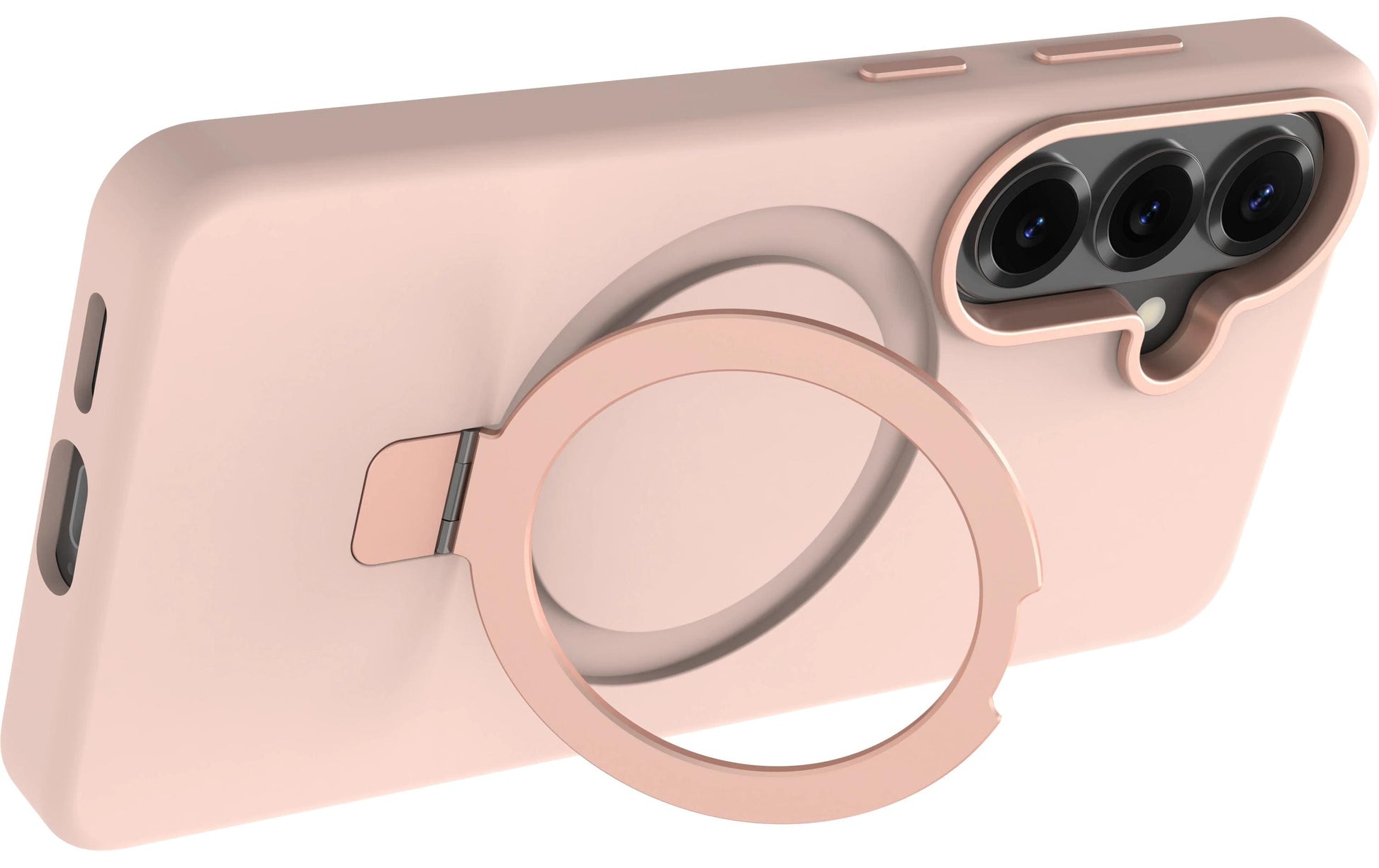 Dbramante1928 Roskilde Qi2 Kick ICON Backcover – für Samsung Galaxy S26, Pink Sand, bis 1,2 m Sturzsicher