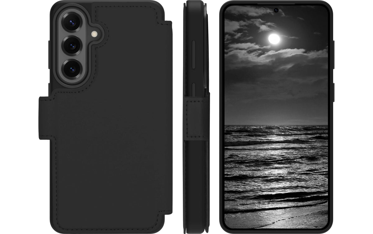 Dbramante1928 Lynge Qi2 ICON Wallethülle – für Samsung Galaxy S26+, mit Kartenfach, Kunststoff, Midnight