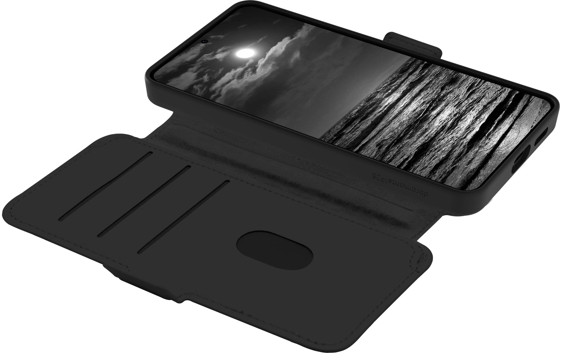 Dbramante1928 Lynge Qi2 ICON Wallethülle – für Samsung Galaxy S26+, mit Kartenfach, Kunststoff, Midnight