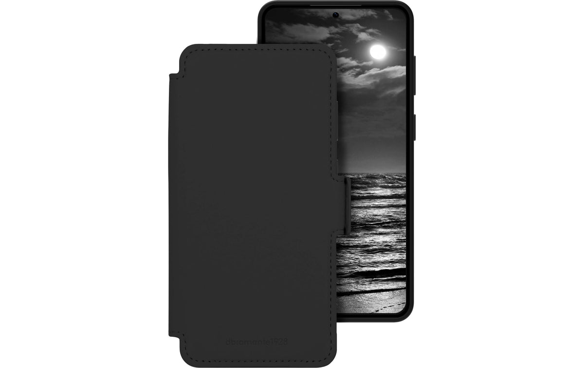 Dbramante1928 Lynge Qi2 ICON Wallethülle – für Samsung Galaxy S26+, mit Kartenfach, Kunststoff, Midnight
