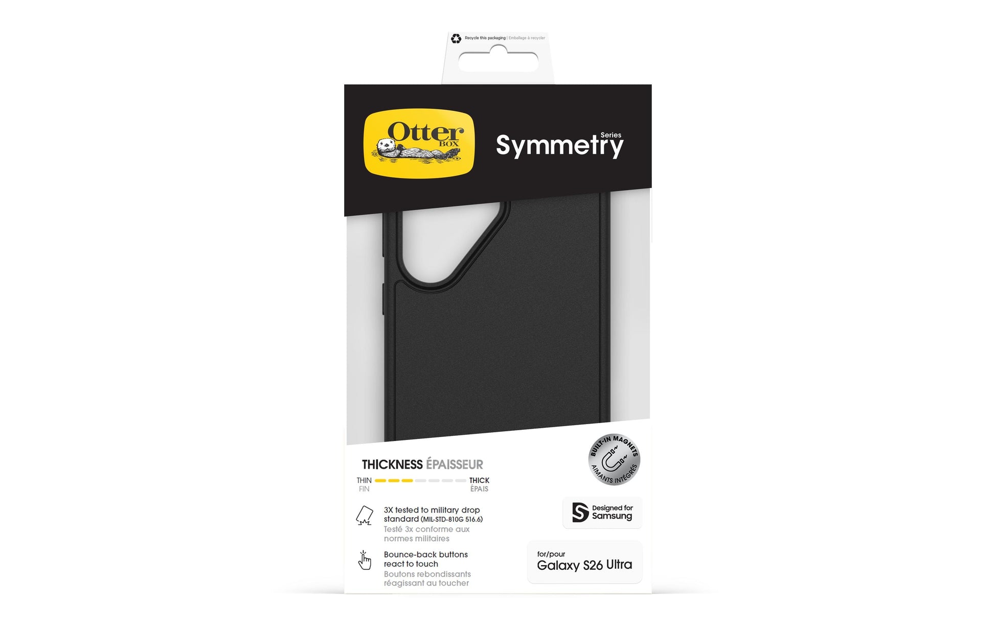 OtterBox Symmetry Magnets – Backcover, MagSafe, Schwarz, Marston