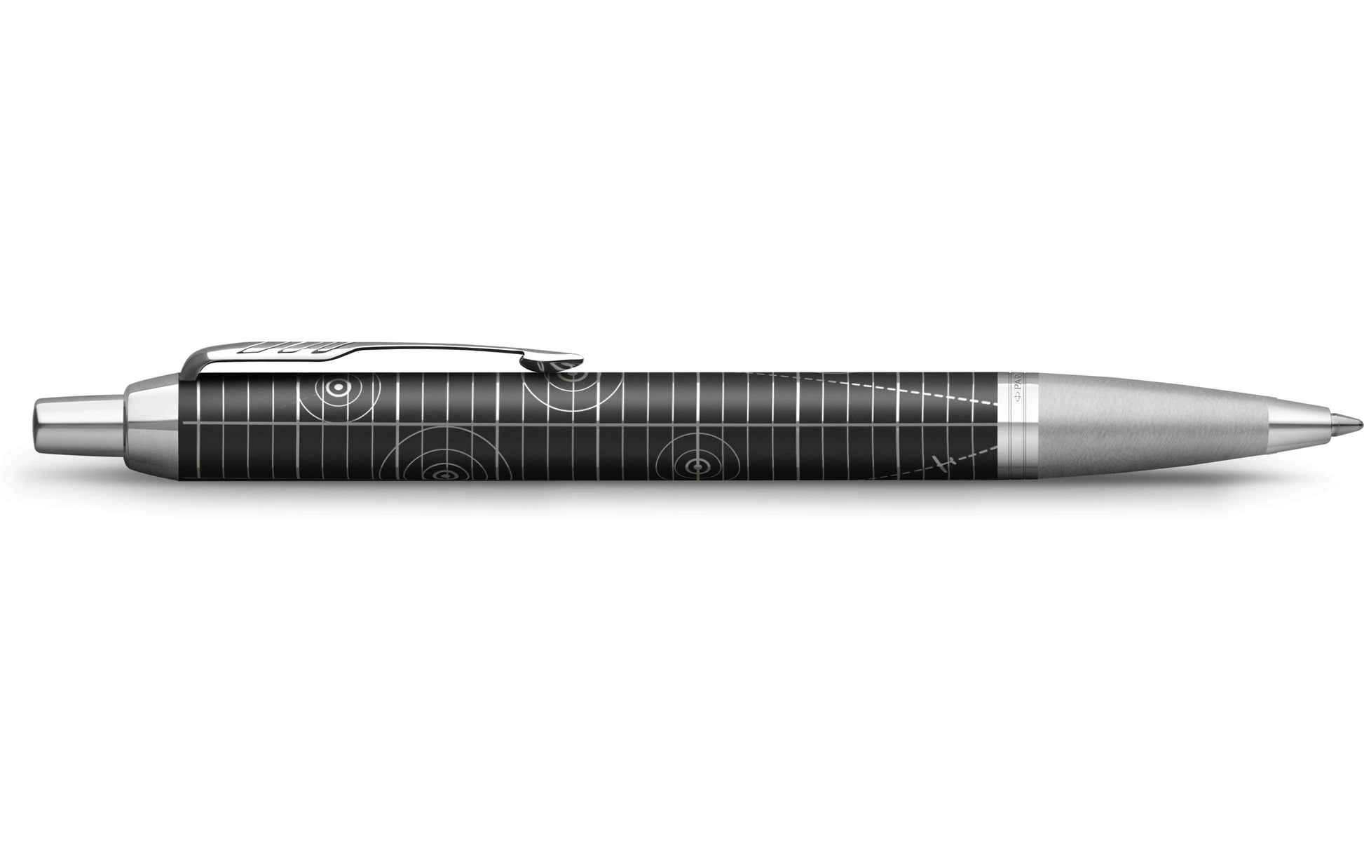 Parker IM Kugelschreiber – Schwarz, Mittel, Schwarz/Silber, dokumentenecht, nachfüllbar