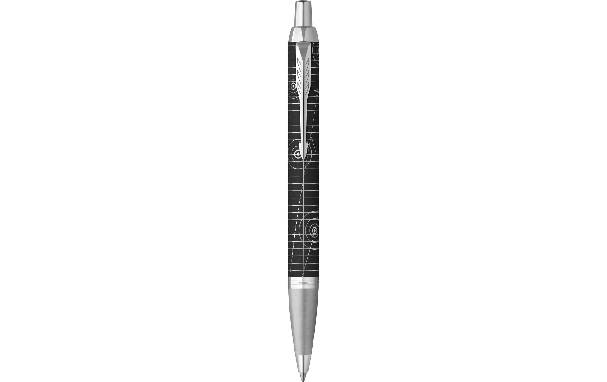 Parker IM Kugelschreiber – Schwarz, Mittel, Schwarz/Silber, dokumentenecht, nachfüllbar