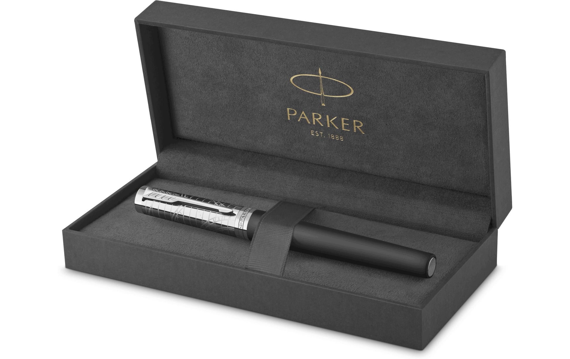 Parker Ingenuity F – Tintenroller, Schwarz, Silber