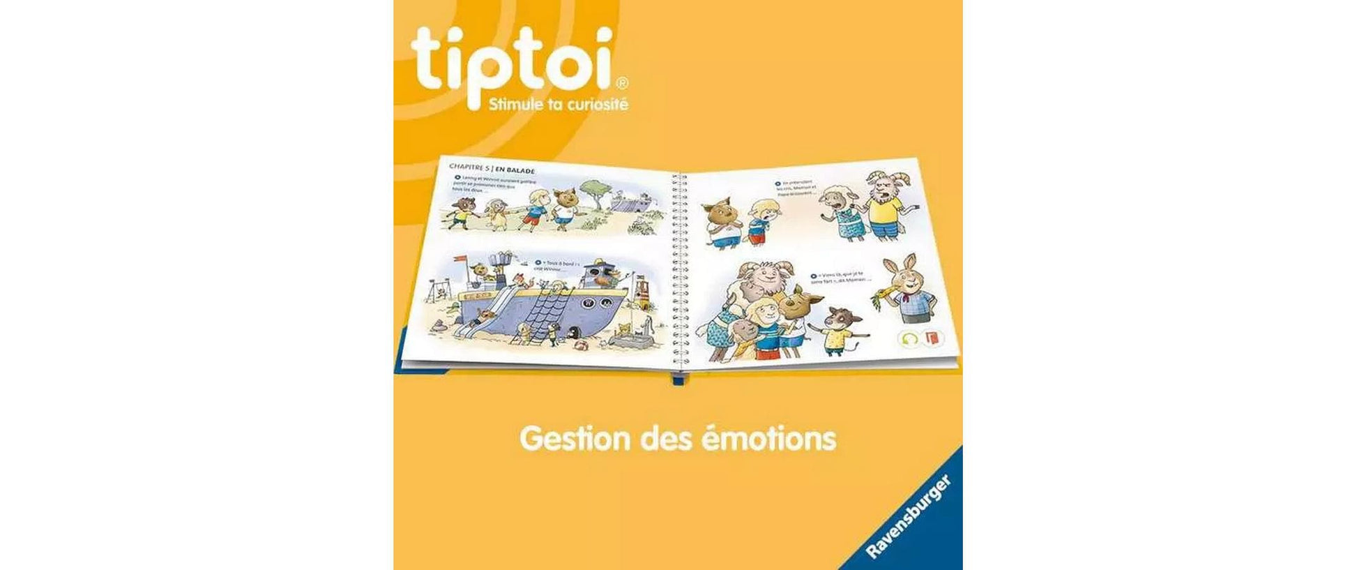 Ravensburger tiptoi – Lernbuch – Illustrierte Geschichte Lenny Lagneau, Französisch, ab 4 Jahren