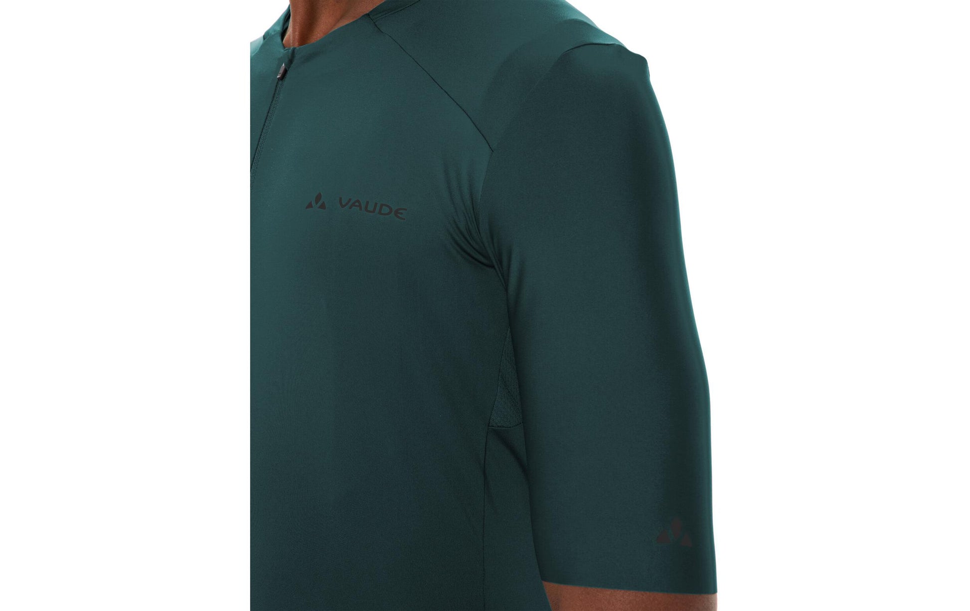 Vaude – Velotrikot Furka FZ III – XXL – Grün, Kurzarm, 88% Polyester (recycelt)/12% Elasthan, Slim Fit