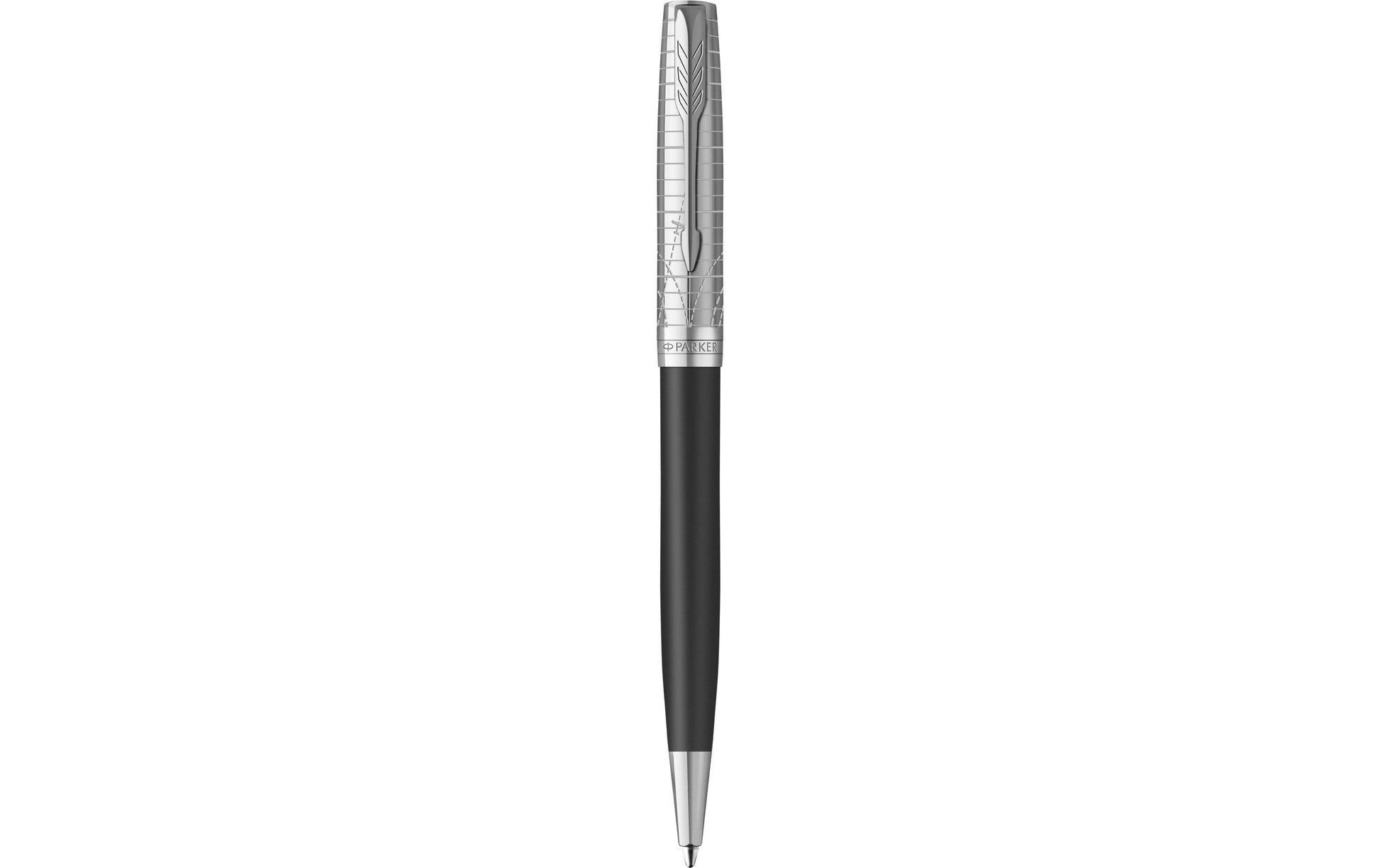 Parker Sonnet M Kugelschreiber – Schwarz, Mittel, Gold/Grau, Nachfüllbar