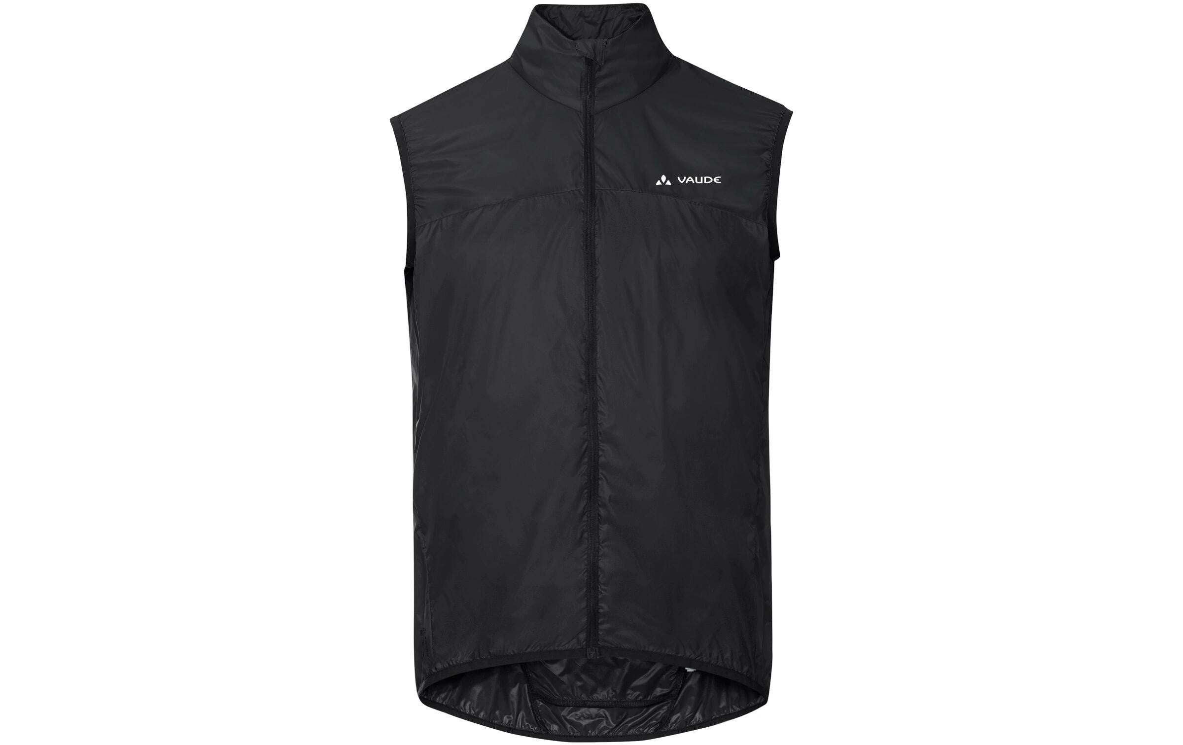 Vaude Velowindweste Matera Air – XXL – Schwarz, Polyamid (recycelt), winddicht, wasserabweisend