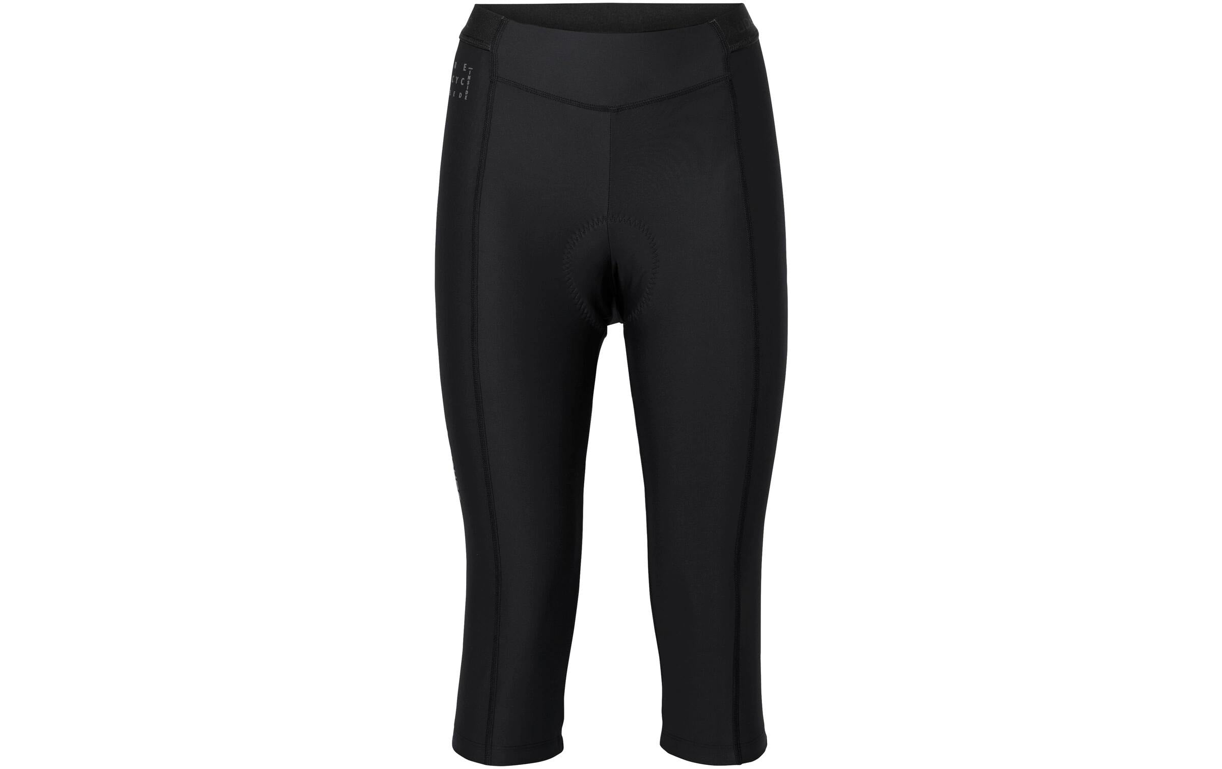 Vaude Damen-Velohose Posta 3/4 – Schwarz, Grösse 40