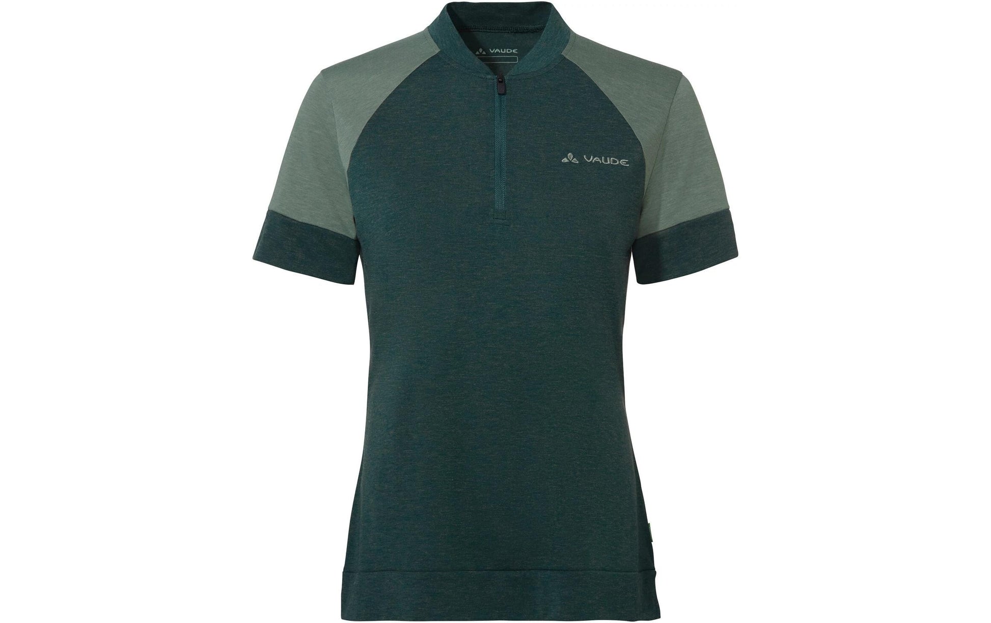 Vaude Damen-T-Shirt Altissimo Q-Zip – grün, Grösse 38