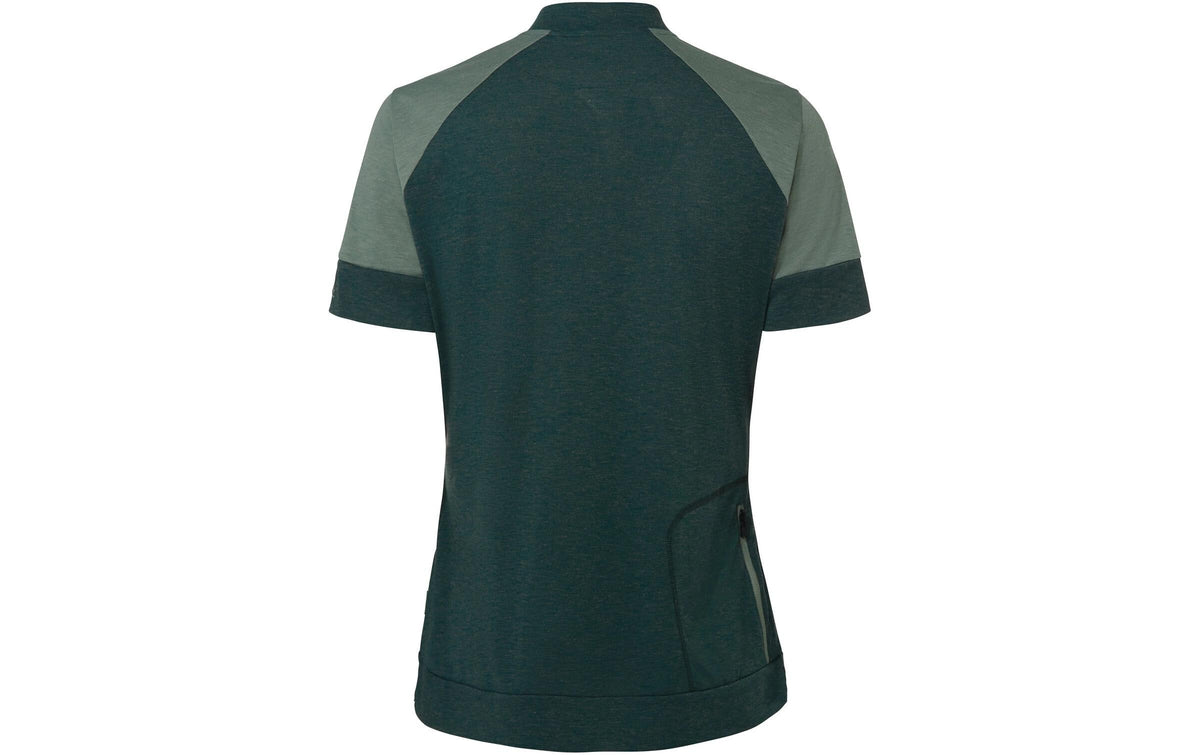 Vaude Damen-T-Shirt Altissimo Q-Zip – grün, Grösse 40