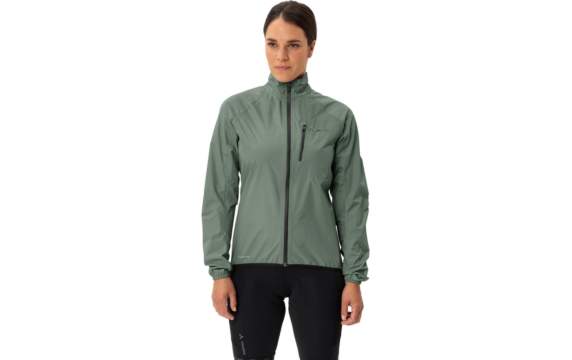 Vaude Damen-Wetterjacke Drop III – Agave, Grösse 34