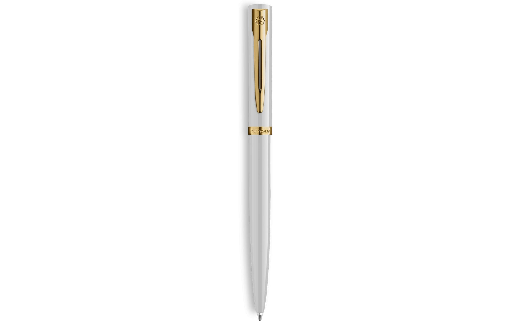 Waterman Allure Impression Kugelschreiber – Blau, Mittlere Spitze, Drehmechanismus, Weiss, Geschenkbox