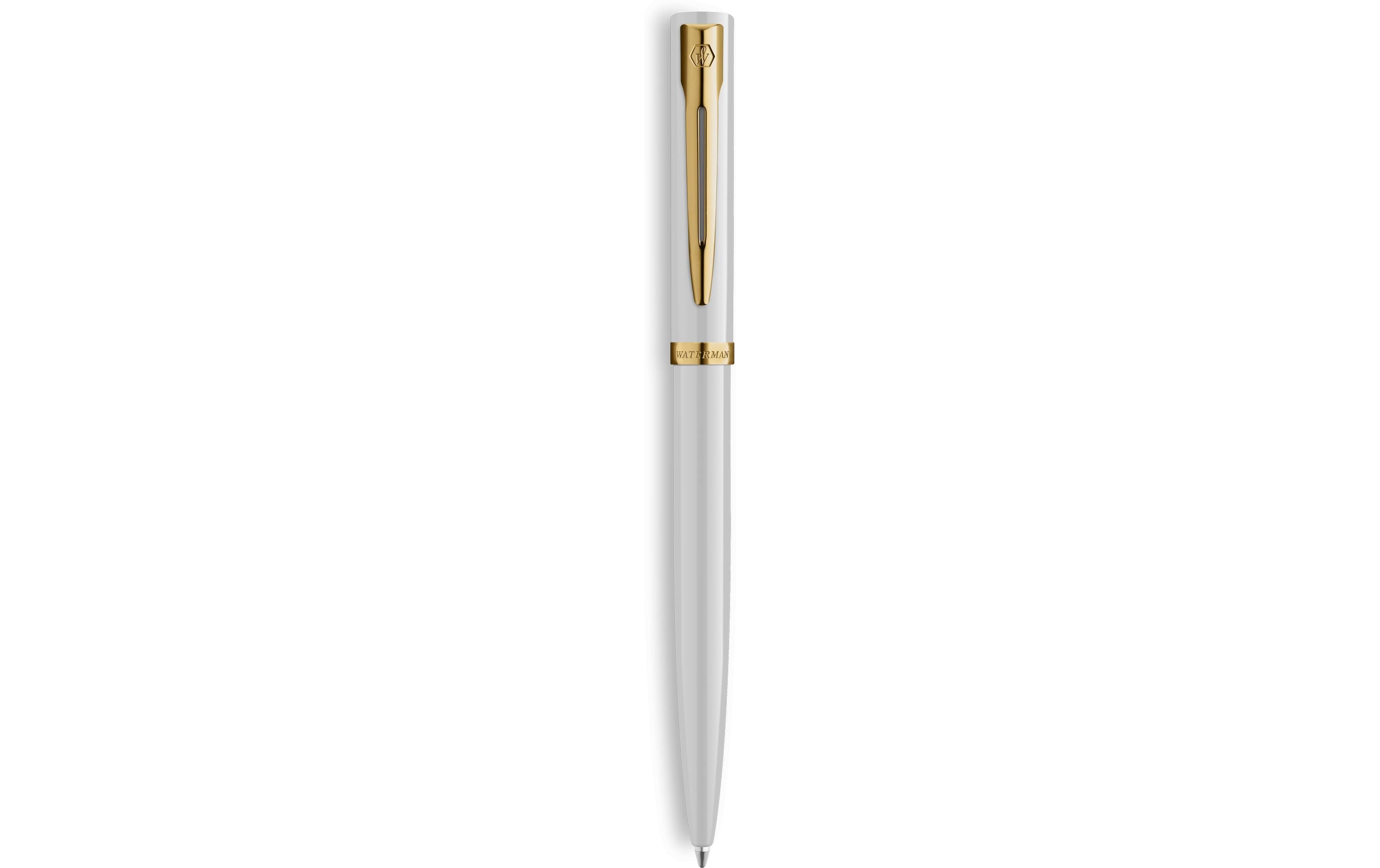 Waterman Allure Impression Kugelschreiber – Blau, Mittlere Spitze, Drehmechanismus, Weiss, Geschenkbox