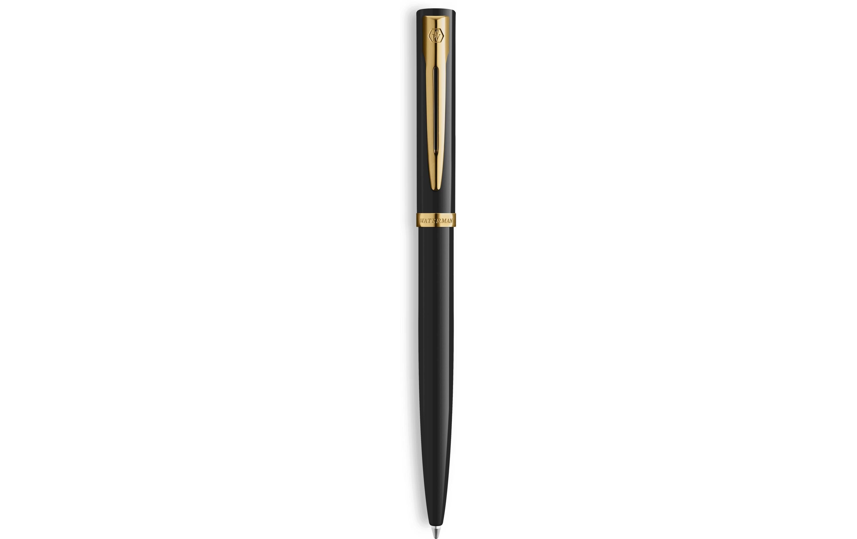 Waterman Allure Impression Drehkugelschreiber – Blau, Medium, Dreh, Schwarz, goldfarbene Zierteile