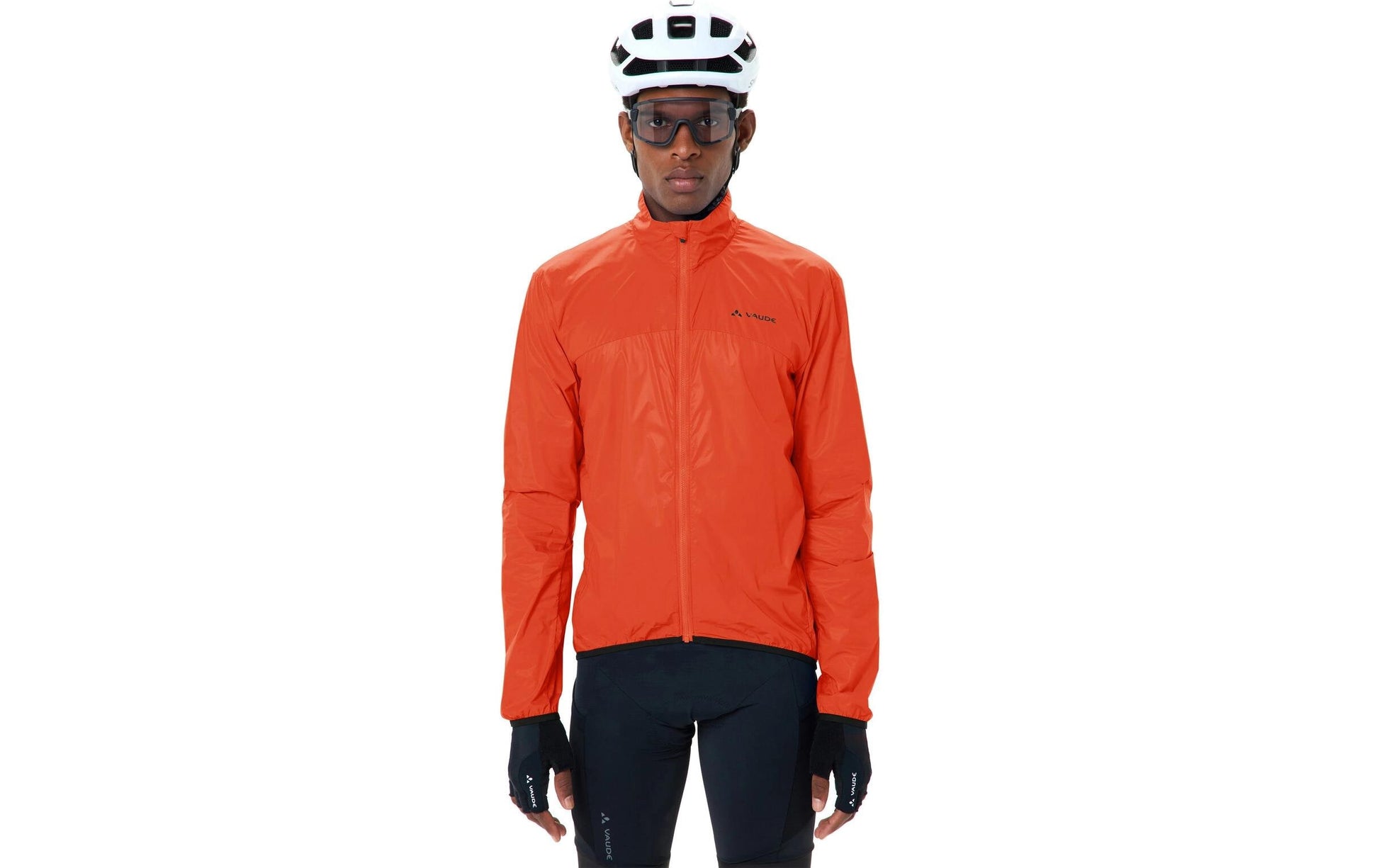 Vaude Matera Air Veloweste – L – Polyamid (recycelt), Rot, Atmungsaktiv, Wasserabweisend, Winddicht