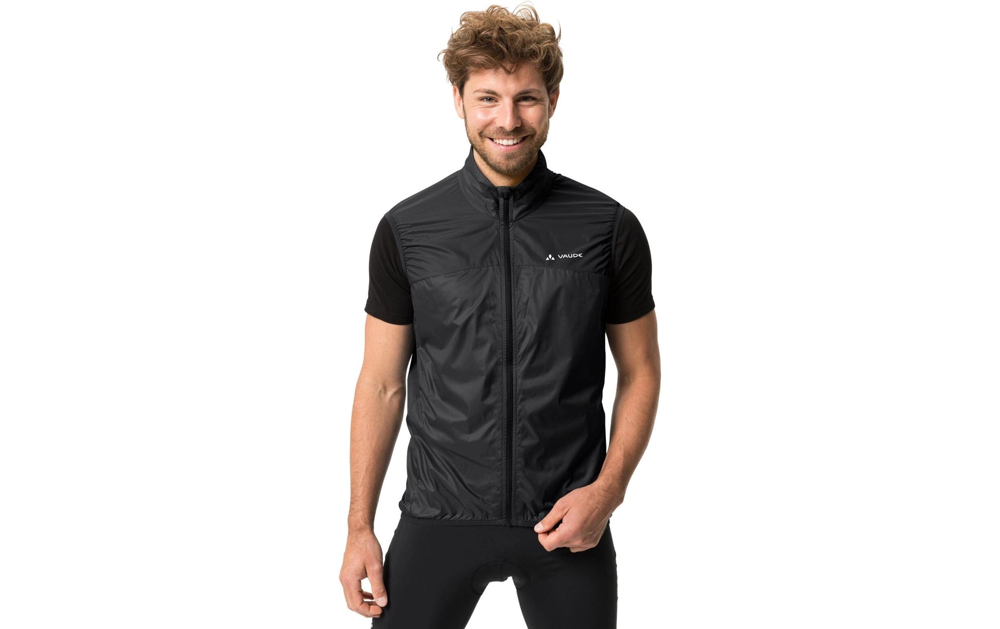 Vaude Velowindweste Matera Air – XXL – Schwarz, Polyamid (recycelt), winddicht, wasserabweisend