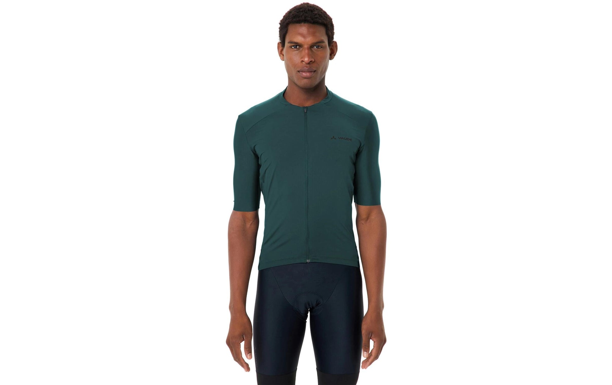 Vaude – Velotrikot Furka FZ III – XXL – Grün, Kurzarm, 88% Polyester (recycelt)/12% Elasthan, Slim Fit