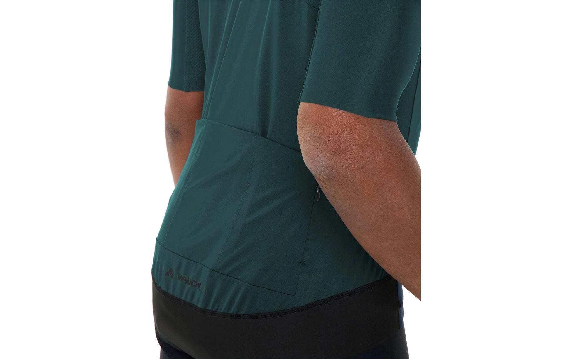 Vaude – Velotrikot Furka FZ III – XXL – Grün, Kurzarm, 88% Polyester (recycelt)/12% Elasthan, Slim Fit