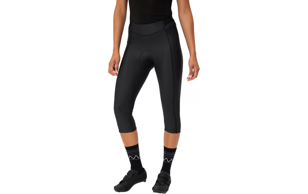 Vaude Velohose Posta 3/4 – Grösse 36 – Schwarz, 78% Polyamid (recycelt), 22% Elasthan, Slim Fit