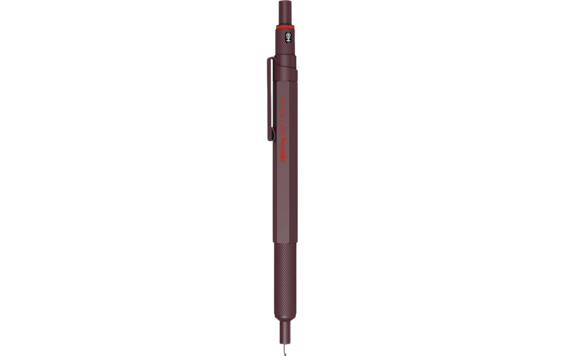 Rotring 600 Choctruffle Druckbleistift – 0,5 mm – Metall – Braun – 12er-Pack